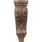 Ekena Millwork 5 1/8"W x 3 3/8"D x 15 1/2"H Medium Acanthus Pilaster Wood Corbel, Walnut CORW05X03X16PAWA - alternate 4